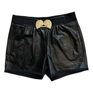 Versace Jeans TULLE RIC ECOPELLE WAVES Bermuda Shorts SZ IT 42 $298